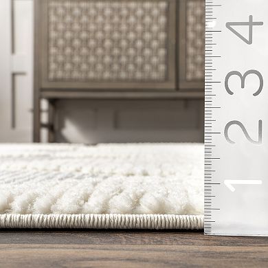 nuLOOM Marissa High / Low Diamond Tassel Area Rug