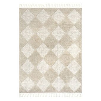 nuLOOM Marissa High / Low Diamond Tassel Area Rug