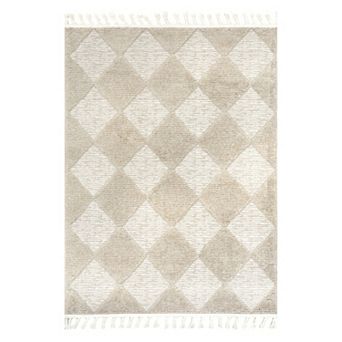 nuLOOM Marissa High / Low Diamond Tassel Area Rug