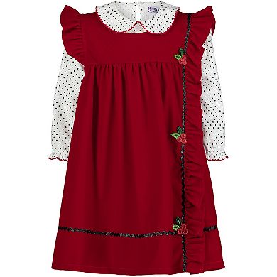 Baby & Toddler Girl Blueberi Boulevard 2-pc. Corduroy Jumper & Top Set