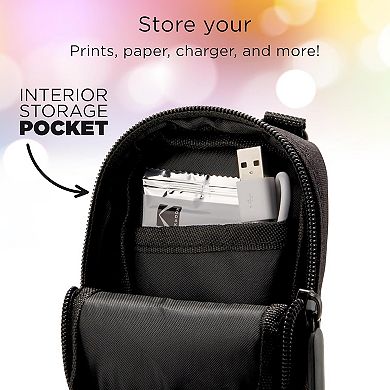Zink Soft Camera Case - Small Instant Print Camera & Printer Bag W/photo Paper