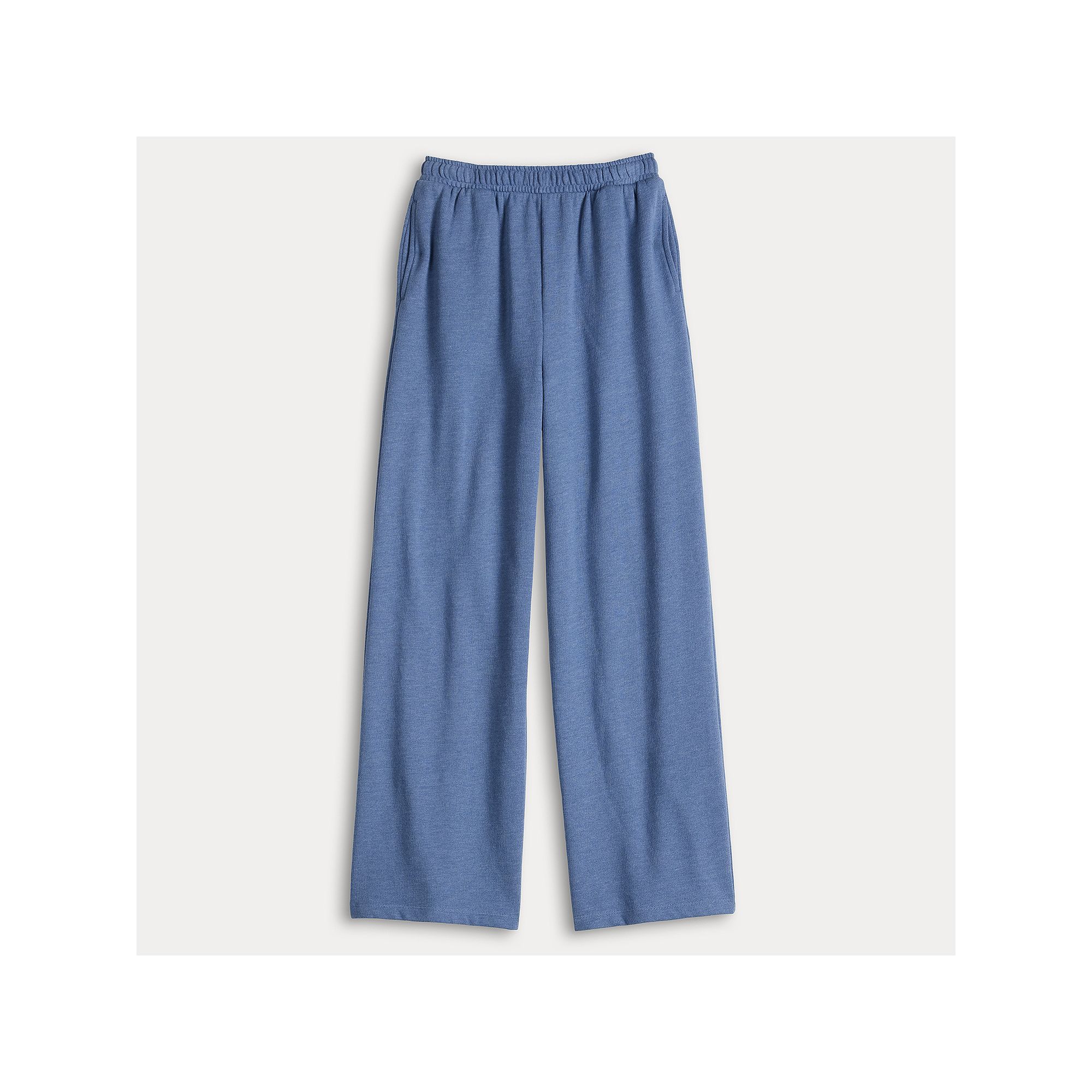 Girls 7-20 SO® Wide Leg Sweatpants with Foldover Waistband in Regular & Pl