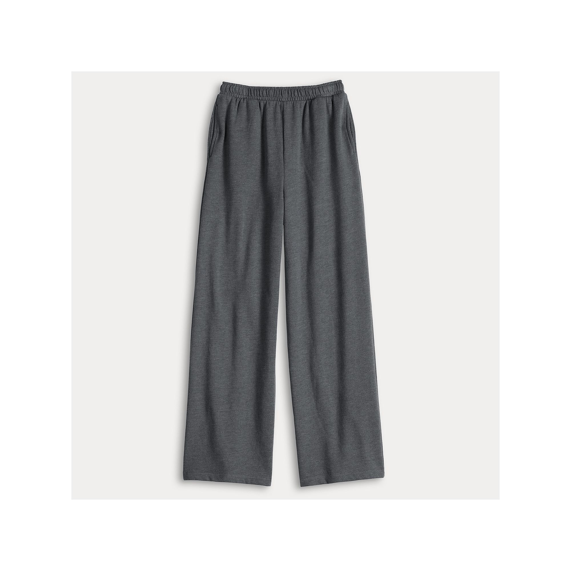 Girls 7-20 SO® Wide Leg Sweatpants with Foldover Waistband in Regular & Pl