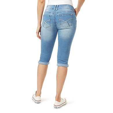 Juniors' WallFlower Luscious Curvy Insta Stretch Mid Rise Capris