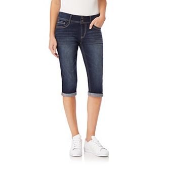 Juniors' WallFlower Luscious Curvy Insta Stretch Mid Rise Capris