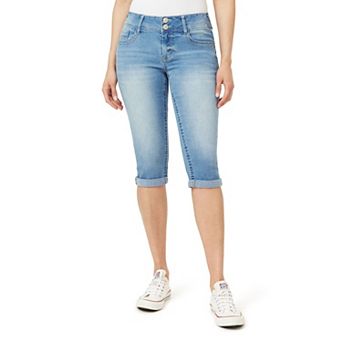 Juniors' WallFlower Luscious Curvy Insta Stretch Mid Rise Capris