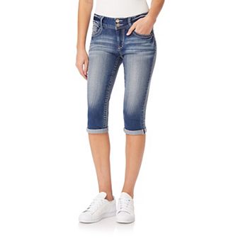 Juniors' WallFlower Luscious Curvy Insta Stretch Mid Rise Capris