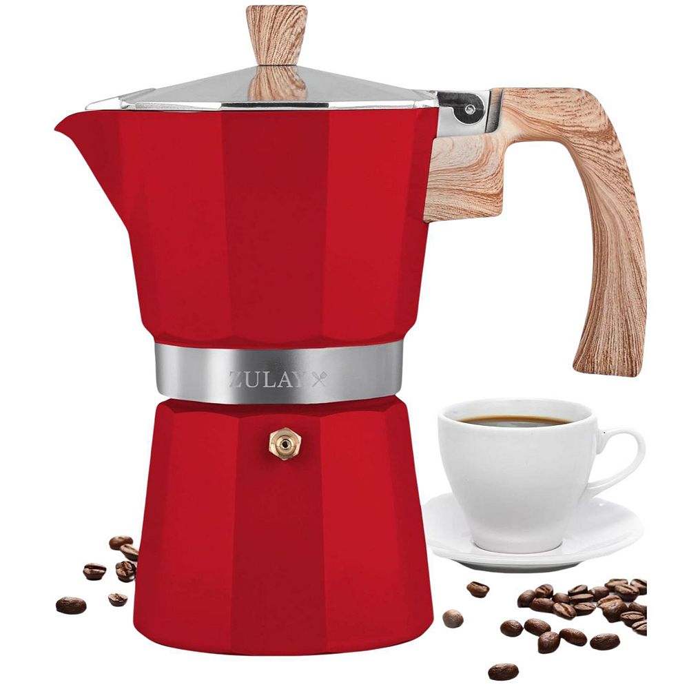 Zulay Kitchen Stovetop Espresso Maker - Moka Pot 3 Espresso Cups
