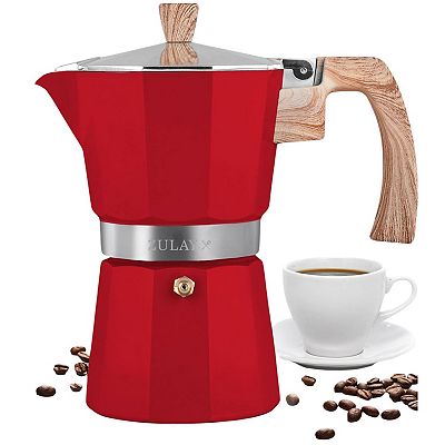 Zulay Kitchen Stovetop Espresso Maker - Moka Pot 3 Espresso Cups