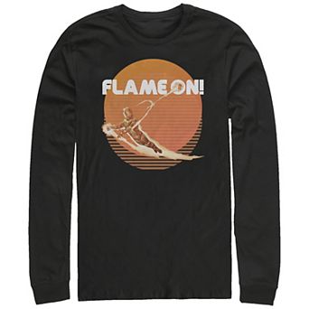 Big & Tall Marvel Fantastic Four Flame On Long Sleeve Graphic Tee
