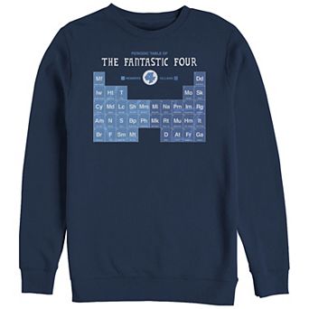 Big & Tall Marvel Fantastic Four Periodic Table Graphic Fleece
