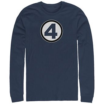 Big & Tall Marvel Fantastic Four Classic Costume Long Sleeve Graphic Tee