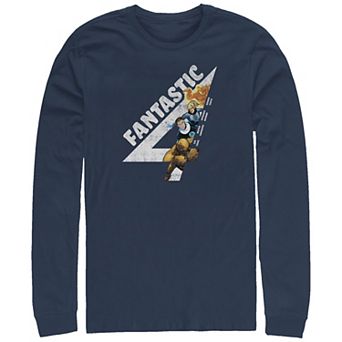 Big & Tall Marvel Fantastic Four Team Long Sleeve Graphic Tee
