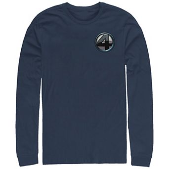 Big & Tall Marvel Fantastic Four Pocket Logo Long Sleeve Graphic Tee