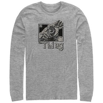 Big & Tall Marvel Fantastic Four The Thing Long Sleeve Graphic Tee