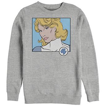 Big & Tall Marvel Fantastic Four Invisible Girl Pop Art Portrait Graphic Fleece