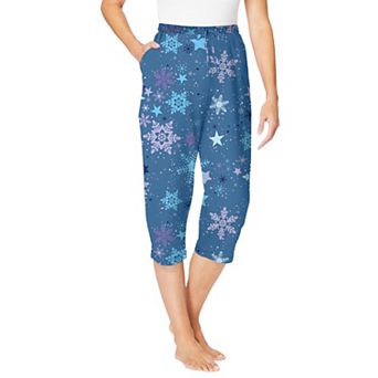Dreams & Co. Plus Size Knit Sleep Capri