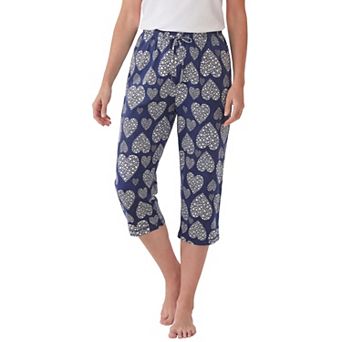 Dreams & Co. Plus Size Knit Sleep Capri