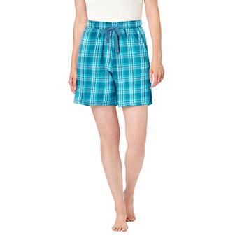 Dreams & Co. Plus Size Flannel Pajama Short