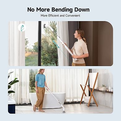 Hicozy Electric Spin Scrubber Hs1, Power Cleaning Brush For Bathroom, Floor, Tile, Kitchen (white)