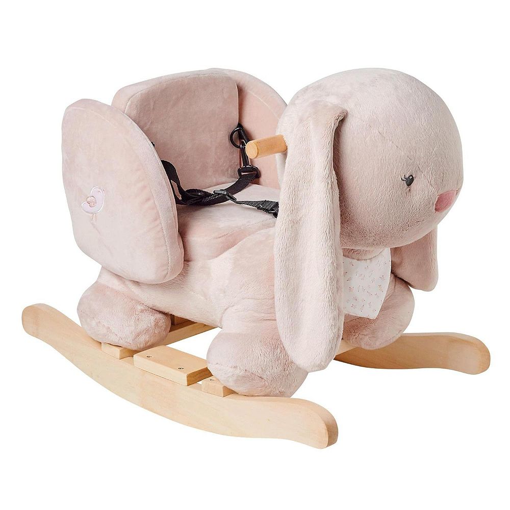 Nattou Rocking Rabbit Pomme - Pink Rocking Horse