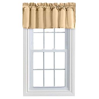 Stacey Solid Color Window 3" Rod Pocket Lined Filler Valance