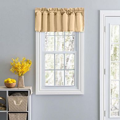 Stacey Solid Color Window 3" Rod Pocket Lined Filler Valance