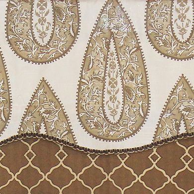 Yorkshire Trimmed Glory 100% Cotton with Fully Lined 3" Rod Pocket Valnance for Windows