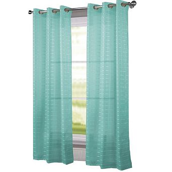 Wanda Box Voile Light Filtering One Grommet Curtain Panel