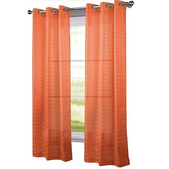Wanda Box Voile Light Filtering One Grommet Curtain Panel