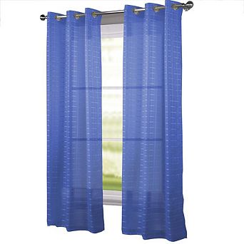 Wanda Box Voile Light Filtering One Grommet Curtain Panel