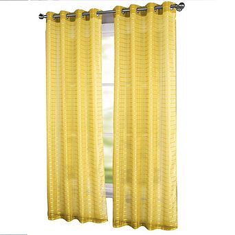 Wanda Box Voile Light Filtering One Grommet Curtain Panel