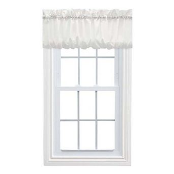 Stacey 1.5" Rod Pocket Solid Color Window Balloon Window Valance
