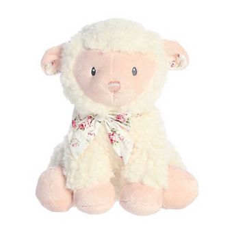 ebba - Small Pink Blessing Lamb - 9" Girl Lamb - Playful Baby Stuffed Animal