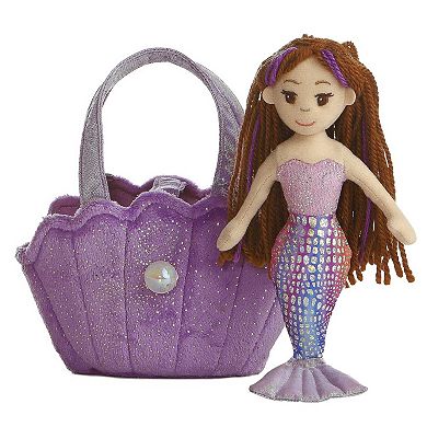 Aurora Small Purple Sea Sparkles 9" Mermaid Lavender Enchanting Stuffed Doll