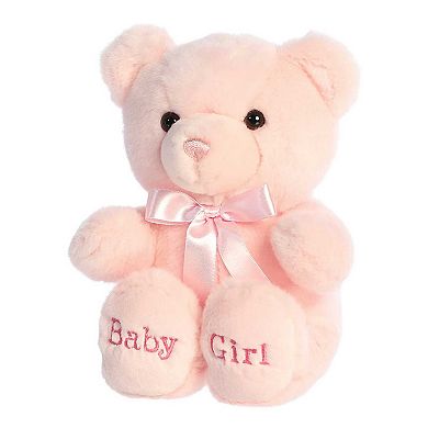 ebba - Medium Comfy - 10" Pink Bear - Snuggly Baby Stuffed Animal
