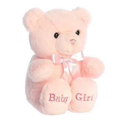 ebba - Medium Comfy - 10" Pink Bear - Snuggly Baby Stuffed Animal