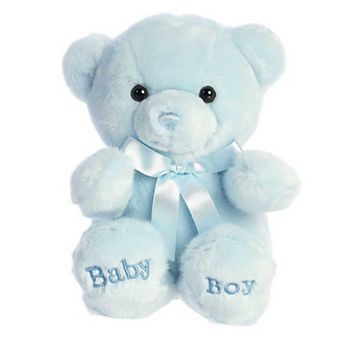 ebba - Medium Comfy - 10" Blue Bear - Snuggly Baby Stuffed Animal