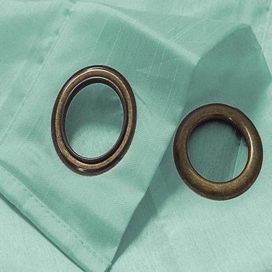 Nancy Faux Luxurious Silk Premium Grommet Curtain Panel