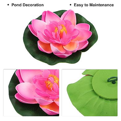 10pcs Garden Ponds Pool Decoration Artificial Lotus Flower