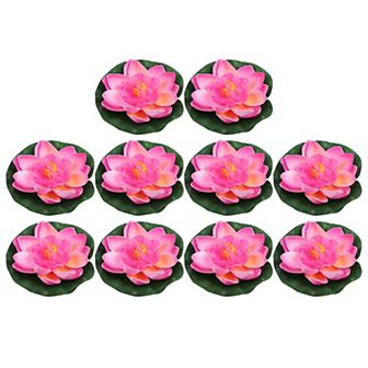 10 pc Garden Ponds Pool Decoration Artificial Lotus Flower