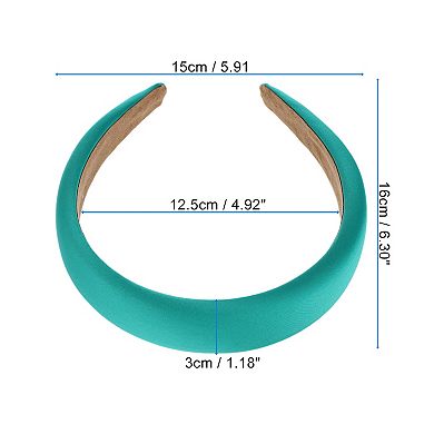 1 Pcs Classic Elegant Satin Sponge Headband For Women 6.30"x5.91"