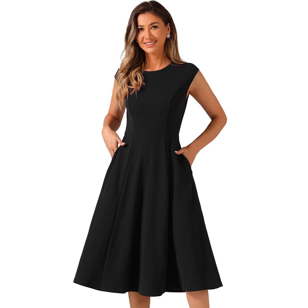 short sleeve a line mini dress Women's Blue Striped Ribbed A-Line XS / Blue Color:Sea Blue LABORDAY2026 Add a polished look Prom Dresses for All