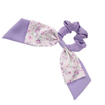 1 pc Classic Grace Bow Hair Ties Hairdo Ties For Women 2.76" Diameter Purple