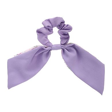 1 Pcs Classic Grace Bow Hair Ties Hairdo Ties For Women 2.76" Diameter Purple