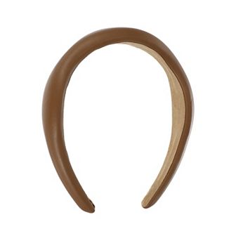 1 pc Classic Elegant Irregular Pu Headband For Women 6.30"x5.51"