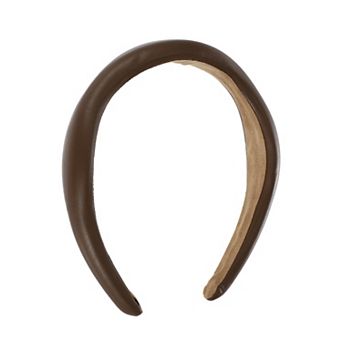 1 pc Classic Elegant Irregular Pu Headband For Women 6.30"x5.51"