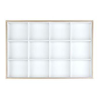 Pu Leather Jewelry Organizer Trays With Removable Dividers Inserts Container Display Storage