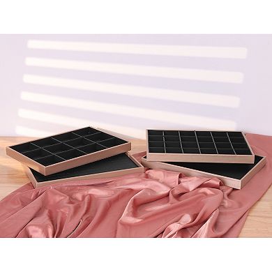 Jewelry Organizer Trays With Removable Dividers For Drawers Inserts Container Storage