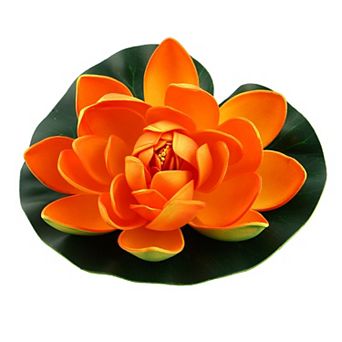 Gold Tone Man-made Lotus For Aquarium Decoration